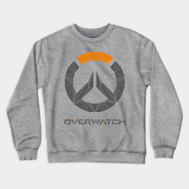 Overwatch - Geometric Logo Crewneck Sweatshirt by alcateiaart